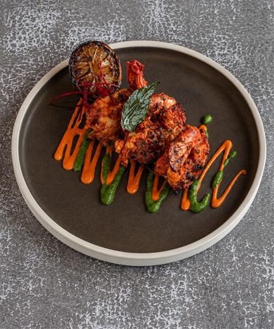 RED PEPPER TIGER PRAWNS
